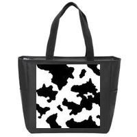 Cow Pattern Zip Tote Bag