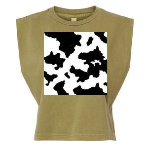 Cow Pattern Garment-Dyed Women's Muscle Tee