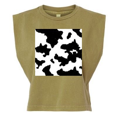 Cow Pattern Garment-Dyed Women's Muscle Tee