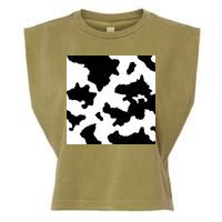 Cow Pattern Garment-Dyed Women's Muscle Tee