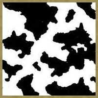 Cow Pattern Garment-Dyed Women's Muscle Tee