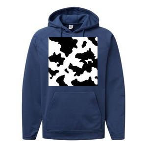 Cow Pattern Performance Fleece Hoodie