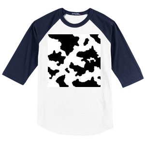 Cow Pattern Baseball Sleeve Shirt