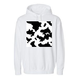 Cow Pattern Garment-Dyed Fleece Hoodie