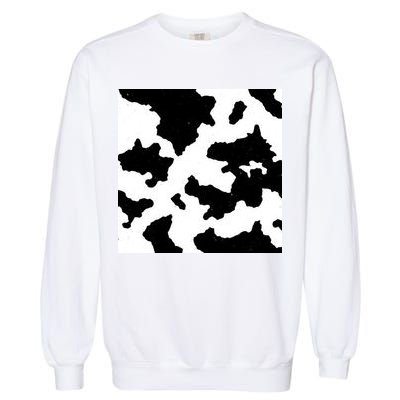 Cow Pattern Garment-Dyed Sweatshirt