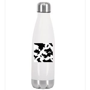 Cow Pattern Stainless Steel Insulated Water Bottle