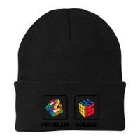 Competitive Puzzle Cube Problem Solved Speed Cubing Meaningful Gift Knit Cap Winter Beanie