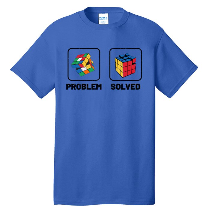 Competitive Puzzle Cube Problem Solved Speed Cubing Meaningful Gift Tall T-Shirt