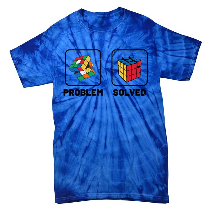 Competitive Puzzle Cube Problem Solved Speed Cubing Meaningful Gift Tie-Dye T-Shirt