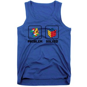 Competitive Puzzle Cube Problem Solved Speed Cubing Meaningful Gift Tank Top