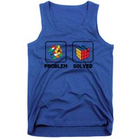 Competitive Puzzle Cube Problem Solved Speed Cubing Meaningful Gift Tank Top