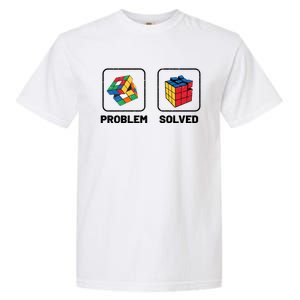 Competitive Puzzle Cube Problem Solved Speed Cubing Meaningful Gift Garment-Dyed Heavyweight T-Shirt