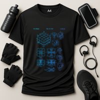 Competitive Puzzle Cube Rubik Patent Speed Cubing Retro Math Gift Cooling Performance Crew T-Shirt