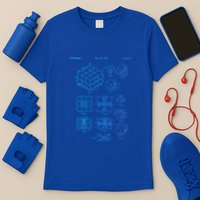 Competitive Puzzle Cube Rubik Patent Speed Cubing Retro Math Gift T-Shirt