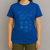 Competitive Puzzle Cube Rubik Patent Speed Cubing Retro Math Gift T-Shirt
