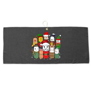 Christmas Pharmacy Crew Costume Christmas Vibes Tees Funny Gift Large Microfiber Waffle Golf Towel