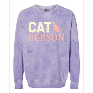 Cat Persom Colorblast Crewneck Sweatshirt