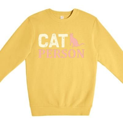 Cat Persom Premium Crewneck Sweatshirt