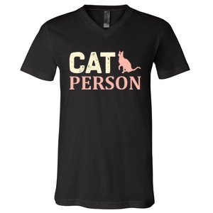 Cat Persom V-Neck T-Shirt