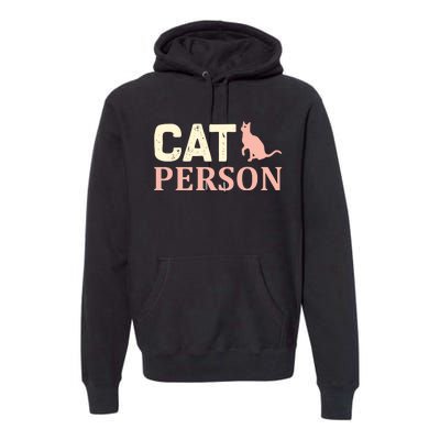 Cat Persom Premium Hoodie