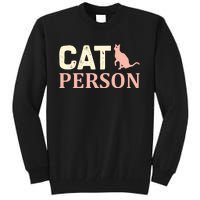 Cat Persom Tall Sweatshirt