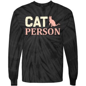 Cat Persom Tie-Dye Long Sleeve Shirt