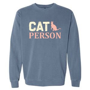 Cat Persom Garment-Dyed Sweatshirt