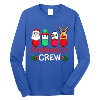 Christmas Pharmacy Crew Pharmacist Santa Snow Pills Xmas Gift Long Sleeve Shirt