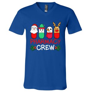 Christmas Pharmacy Crew Pharmacist Santa Snow Pills Xmas Gift V-Neck T-Shirt