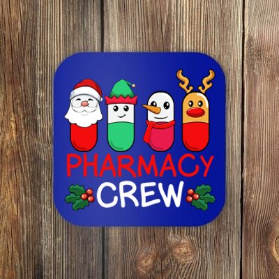 Christmas Pharmacy Crew Pharmacist Santa Snow Pills Xmas Gift Coaster