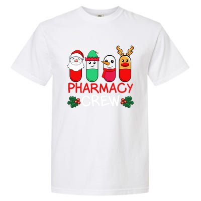 Christmas Pharmacy Crew Pharmacist Santa Snow Pills Xmas Gift Garment-Dyed Heavyweight T-Shirt