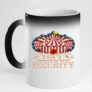 Circus Party Circus Security 11oz Black Color Changing Mug