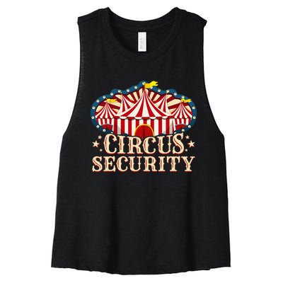 Circus Party Circus Security Women's Racerback Cropped Tank