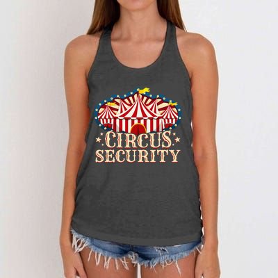 Circus Party Circus Security Women's Knotted Racerback Tank