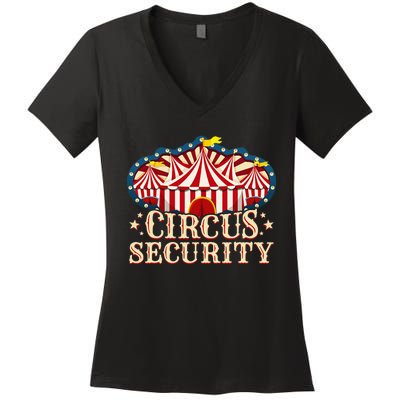 Circus Party Circus Security Women's V-Neck T-Shirt