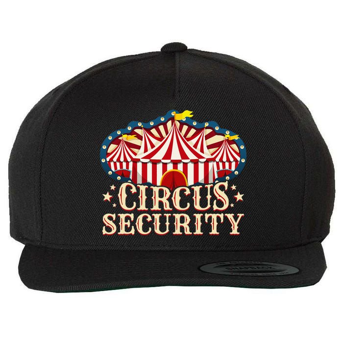 Circus Party Circus Security Wool Snapback Cap