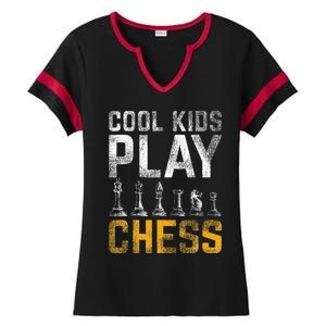 Cool Play Chess Ladies Halftime Notch Neck Tee