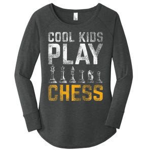 Cool Play Chess Women's Perfect Tri Tunic Long Sleeve Shirt