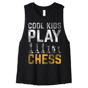 Cool Play Chess Women's Racerback Cropped Tank