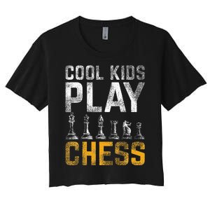 Cool Play Chess Women's Crop Top Tee