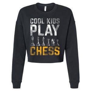 Cool Play Chess Cropped Pullover Crew