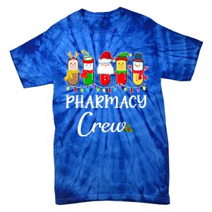 Christmas Pharmacy Crew Santa Reindeer Costume Pharmacist Gift Tie-Dye T-Shirt