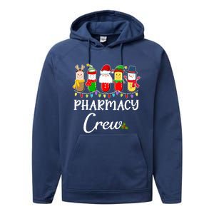 Christmas Pharmacy Crew Santa Reindeer Costume Pharmacist Gift Performance Fleece Hoodie