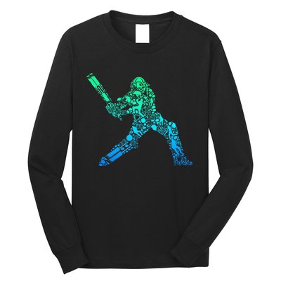 Cricket Player Long Sleeve Shirt