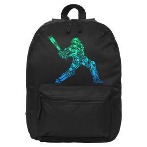 Cricket Player 16 in Basic Backpack