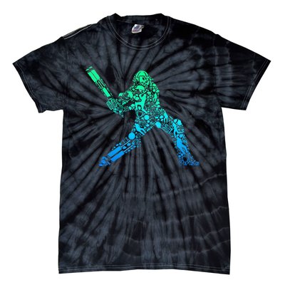 Cricket Player Tie-Dye T-Shirt