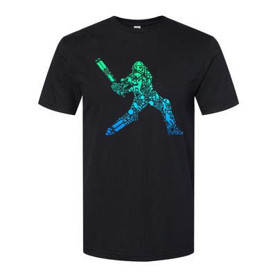 Cricket Player Softstyle CVC T-Shirt