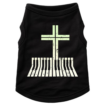Christian Piano Cross Keyboard Pianist Doggie Tank