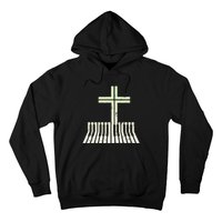 Christian Piano Cross Keyboard Pianist Hoodie