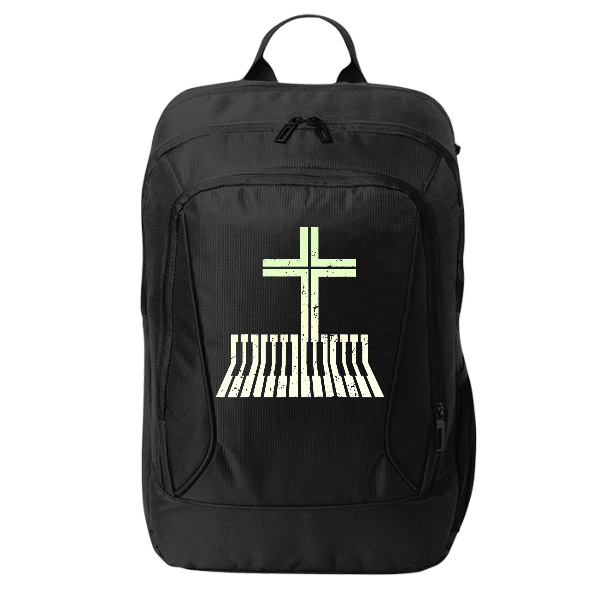 Christian Piano Cross Keyboard Pianist City Backpack